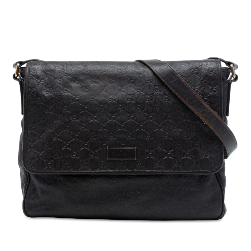 Pre-Loved Gucci Guccissima Messenger Bag - Picture 1 of 6